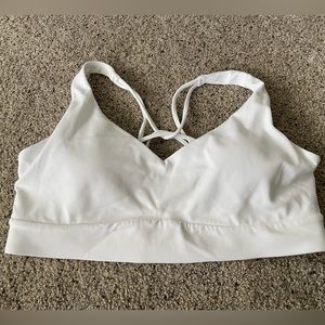 Athleta White Solace A-C Bra in size M